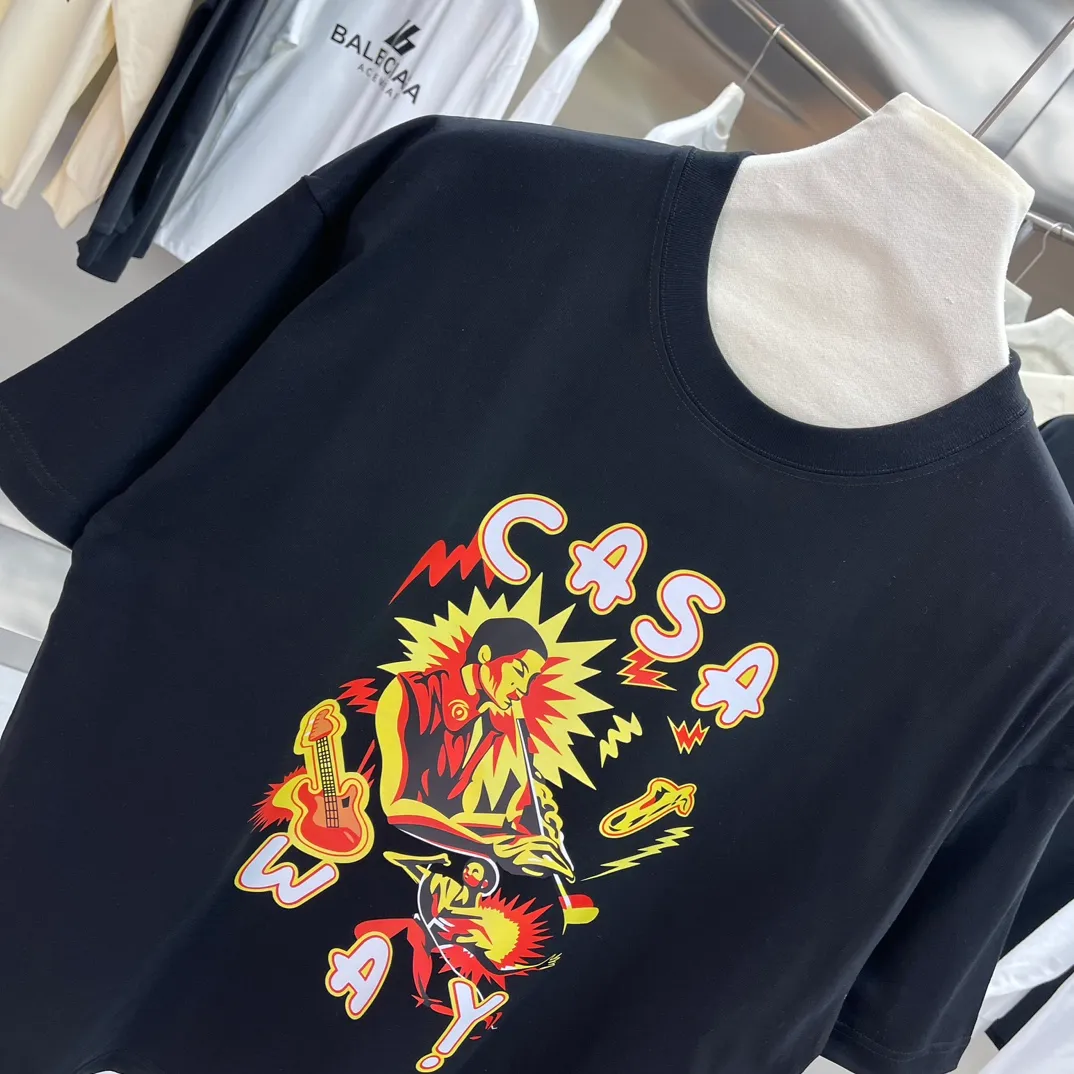 Casablanca Classic Series T ， ， 。 ， Classic ， In Stock ！ ：White Black Size：S M L XL XXL